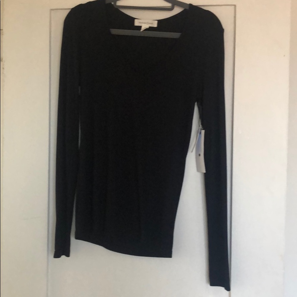 Treasure and Bond Basic Vneck Rib Tee
